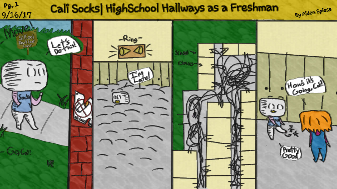 Cali Socks Cartoon 1
