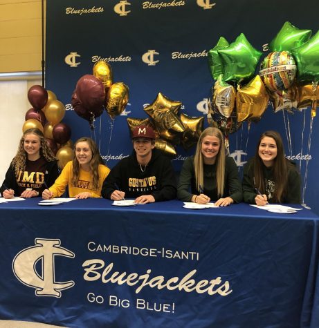 Five Bluejackets sign early to play college sports